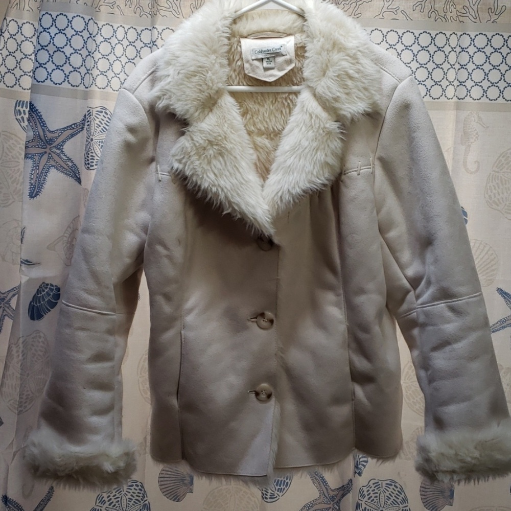 Coldwater Creek fuzzy jacket